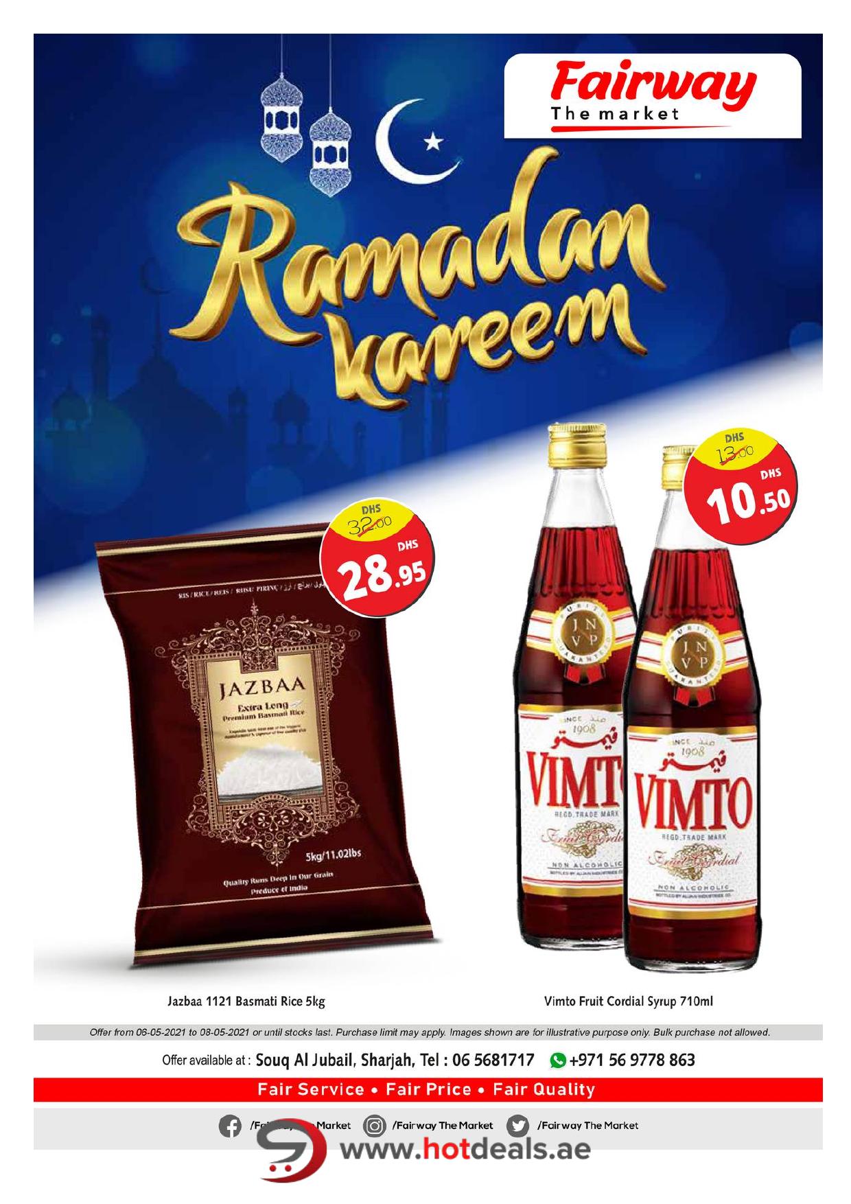 <p><span style="font-size: 18px;"><font color="#424242">Special Ramadan Offers - Fairway The Market, Souq Al Jubail</font></span><br></p>